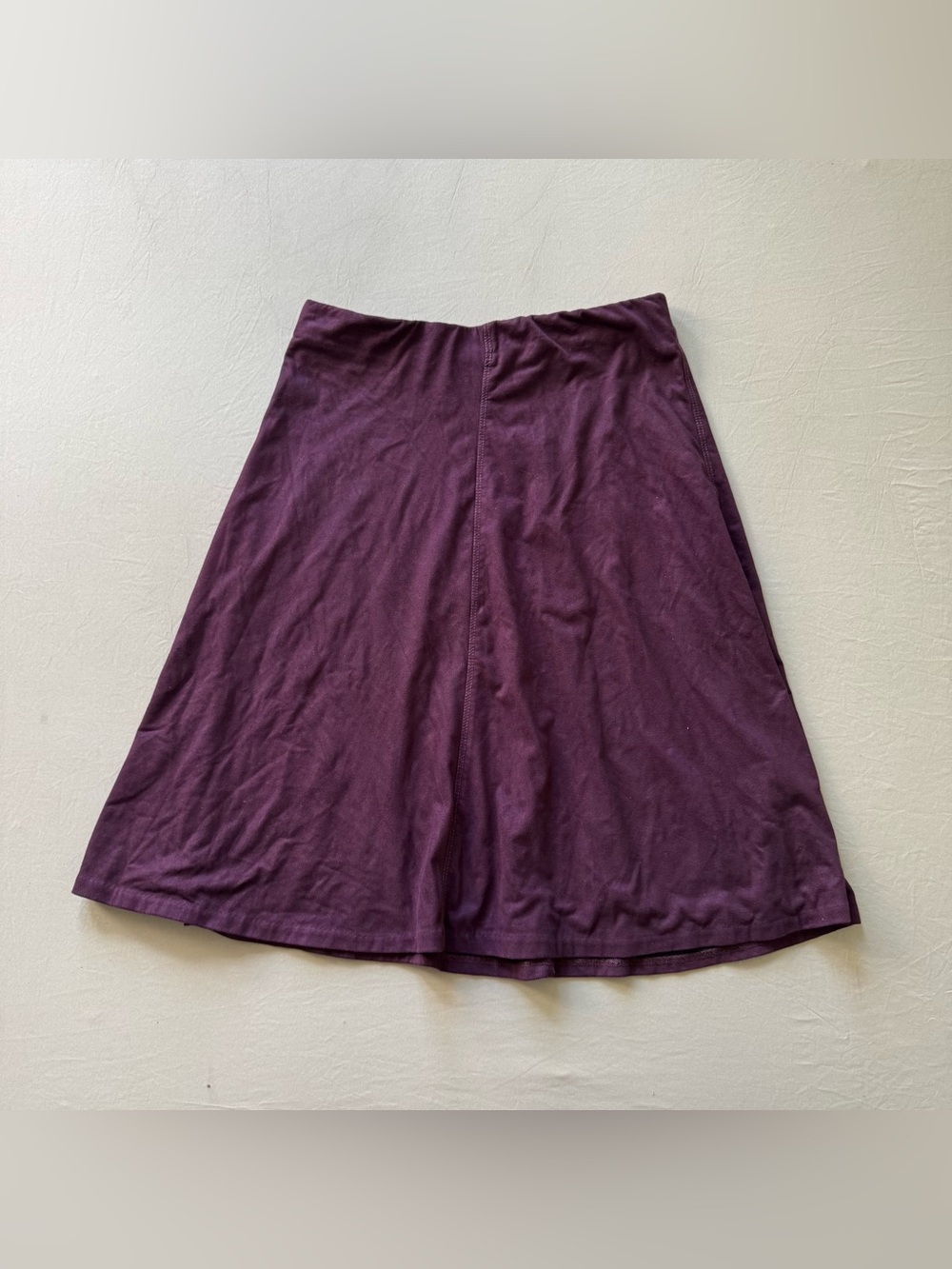Faux Suede A-Line Circle Skirt